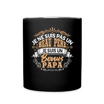 Bonus Papa - Mug uni - noir - Devant
