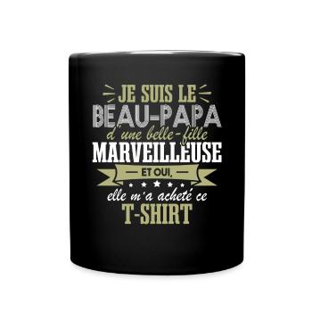 Je Suis Le Beau Papa - Mug uni - noir - Devant