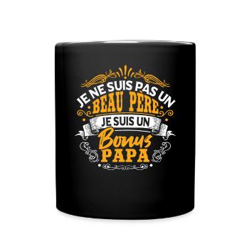 Je Suis Un Bonus Papa - Mug uni - noir - Devant