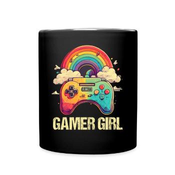 Gaming Console PC Gamer Girl Gamer Girl - Full Colour Mug - black - Front