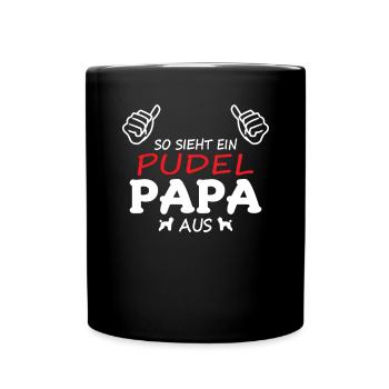 Hundezubehör Pudel Hundebesitzer - Tasse einfarbig - Schwarz - Vorne