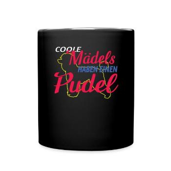 Hundezubehör Pudel Hundebesitzer - Tasse einfarbig - Schwarz - Vorne