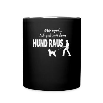 Hundezubehör Pudel Hundebesitzer - Tasse einfarbig - Schwarz - Vorne