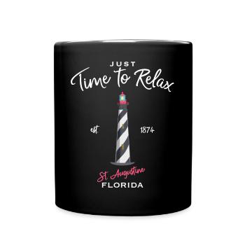 Floride, St. Augustine Lighthouse, États-Unis - Mug uni - noir - Devant