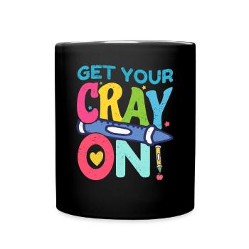 Primary School Teacher Kindergarten Educator - Full Colour Mug - black - Front