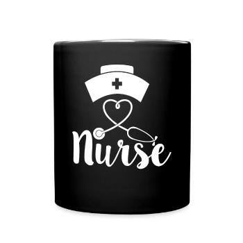 Je suis fière d’être infirmière ich bin stolze Krankenschwerster - Mug uni - noir - Devant