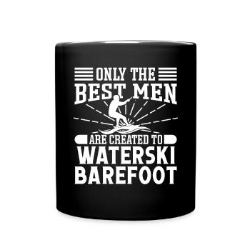 Waterski Barefoot - Full Colour Mug - black - Front