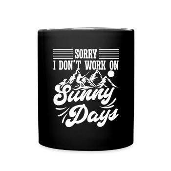 Barefoot skiing - Full Colour Mug - black - Front