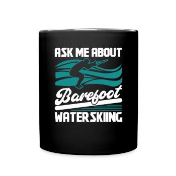 Barefoot Waterskiing - Full Colour Mug - black - Front