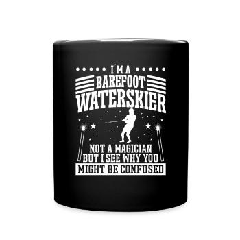 Barefoot Waterskiing - Full Colour Mug - black - Front