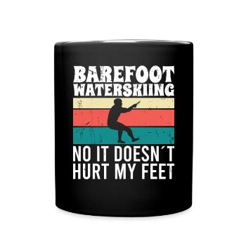 Ski nautique pieds nus non ça ne fait pas mal - Mug uni - noir - Devant