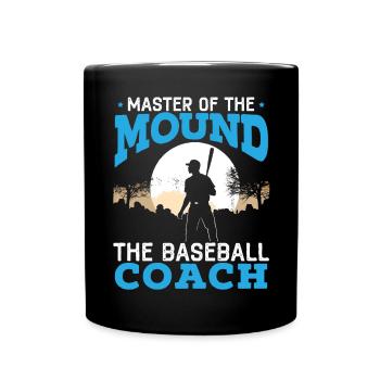 Baseballtrainer Baseballspieler Baseball-Mannschaftssport - Tasse einfarbig - Schwarz - Vorne