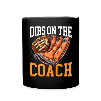 Baseballtrainer Baseballspieler Baseball-Mannschaftssport - Tasse einfarbig - Schwarz - Vorne