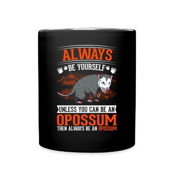Opossum Cadeau Marsupial Opossum - Mug uni - noir - Devant