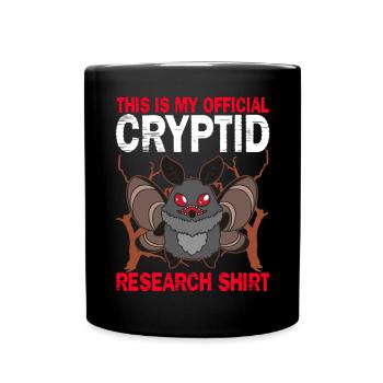 Mothman Kryptide Folklore - Tasse einfarbig - Schwarz - Vorne