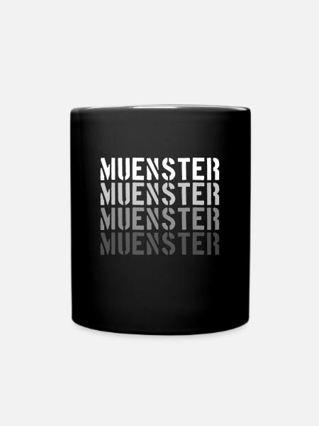 Münster - Tasse einfarbig - Schwarz
