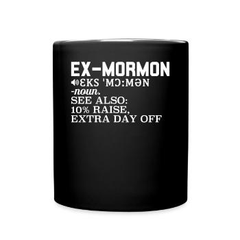 Post-Mormon Exmo - Full Colour Mug - black - Front