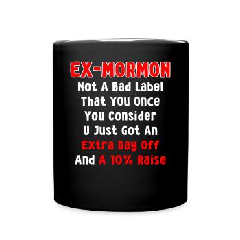 Post-Mormon Exmo - Full Colour Mug - black - Front