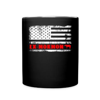 Tapir Exmo Patriotique Post-Mormon Anti-LDS - Mug uni - noir - Devant
