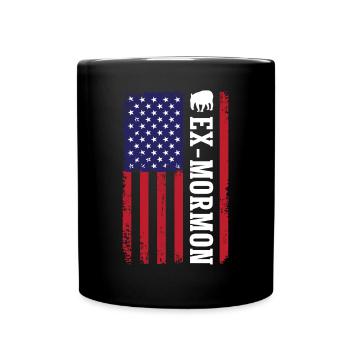 Tapir Exmo Patriotique Post-Mormon Anti-LDS - Mug uni - noir - Devant