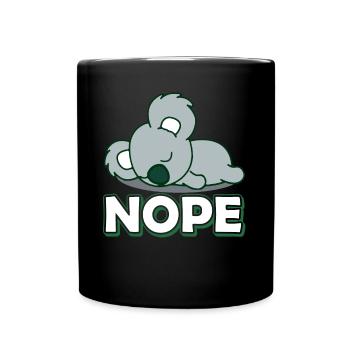 Koala Koala Nope - Full Colour Mug - black - Front