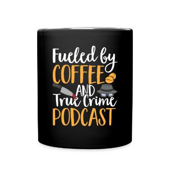 Wahre Verbrechen Podcaster True Crime Podcast - Full Colour Mug - black - Front