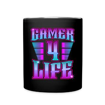 Gamer 4 Life Idée cadeau Gamer for Life - Mug uni - noir - Devant