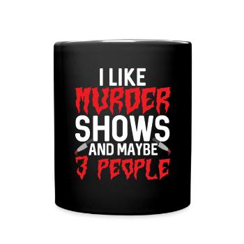Wahre Verbrechen Podcaster True Crime Podcast - Full Colour Mug - black - Front