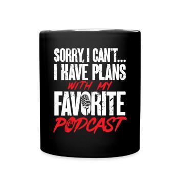 Wahre Verbrechen Podcaster True Crime Podcast - Full Colour Mug - black - Front