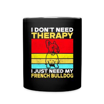 French Bulldog Gifts - Full Colour Mug - black - Front