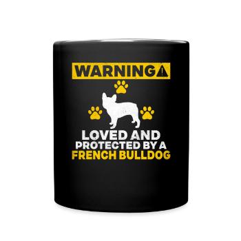 French Bulldog Gifts - Full Colour Mug - black - Front