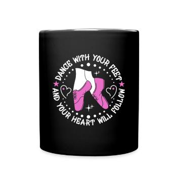 Danseur de claquettes Chaussures de danse à claquettes Instructeur de danse à claquettes - Mug uni - noir - Devant