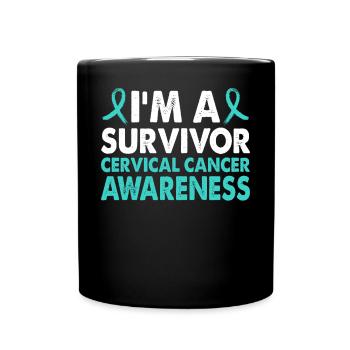 Mois de la sensibilisation au cancer du col de l’utérus - Mug uni - noir - Devant