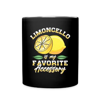 Italienischer Limoncello-liebhaber - Tasse einfarbig - Schwarz - Vorne
