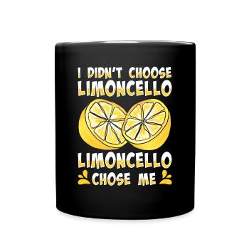 Italienischer Limoncello-liebhaber - Tasse einfarbig - Schwarz - Vorne