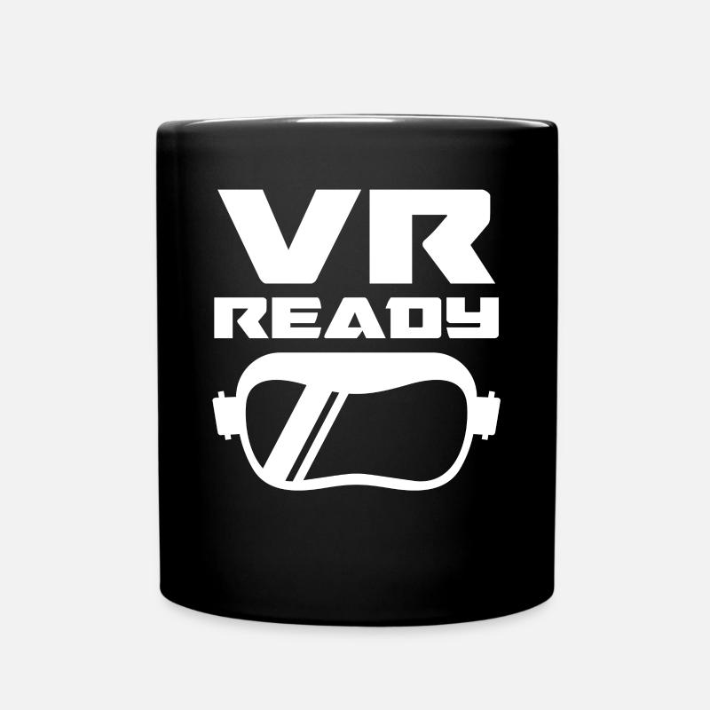 Virtual Reality VR Geschenk - Tasse einfarbig - Schwarz