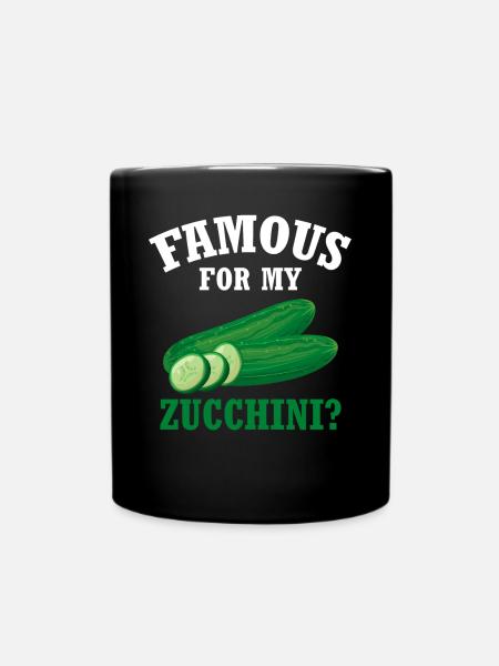 Zucchini - Tasse einfarbig - Schwarz