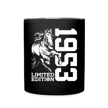 73RD BIRTHDAY HORSE LIMITED EDITION 1953 RIDING - Full Colour Mug - black - Front