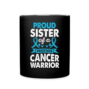 Prostate Cancer Warrior Sister Consciousness - Full Colour Mug - black - Front