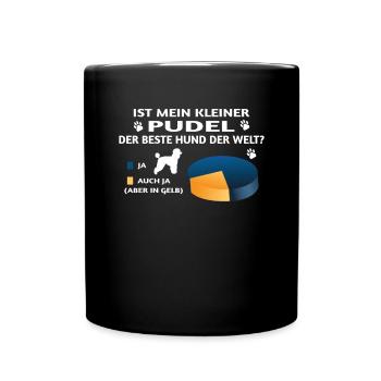 Hundezubehör Pudel Hundebesitzer - Tasse einfarbig - Schwarz - Vorne
