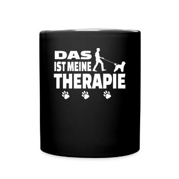 Hundezubehör Pudel Hundebesitzer - Tasse einfarbig - Schwarz - Vorne