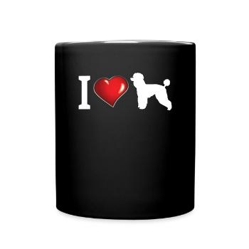 Hundezubehör Pudel Hundebesitzer - Tasse einfarbig - Schwarz - Vorne