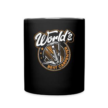 World's Best Carpenter Carpenter Wood Technician - Full Colour Mug - black - Front