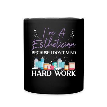 Cute Licensed Esthetician Skincare - Tasse einfarbig - Schwarz - Vorne