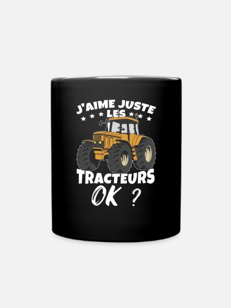 Fermier Humour Tracteur Agriculture - Mug uni - noir