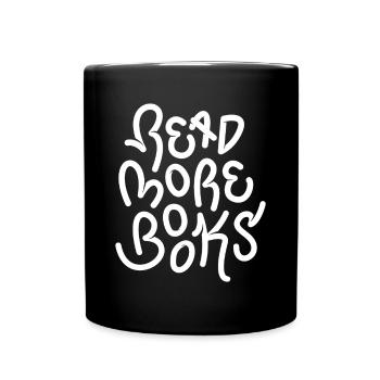 Read more books - Tasse einfarbig - Schwarz - Vorne