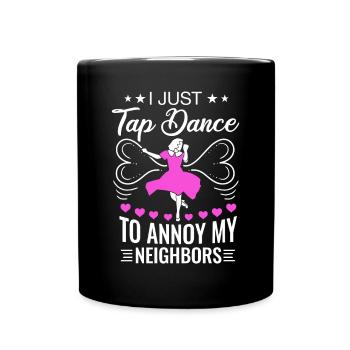 Danseur de claquettes Chaussures de danse à claquettes Instructeur de danse à claquettes - Mug uni - noir - Devant