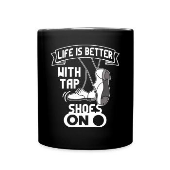 Danseur de claquettes Chaussures de danse à claquettes Instructeur de danse à claquettes - Mug uni - noir - Devant