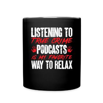 Wahre Verbrechen Podcaster True Crime Podcast - Full Colour Mug - black - Front