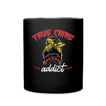 Wahre Verbrechen Podcaster True Crime Podcast - Full Colour Mug - black - Front